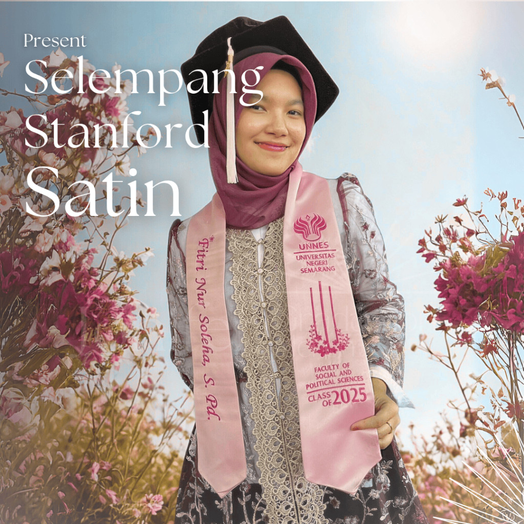 Selempang Wisuda Stanford - Bahan Satin Premium - Selempang Premium - Selempang Leher