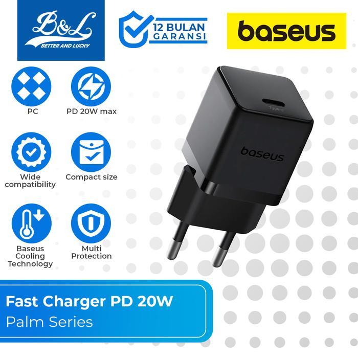 BASEUS Palm Fast Adapter Charger Type-C for iPhone PD 20W