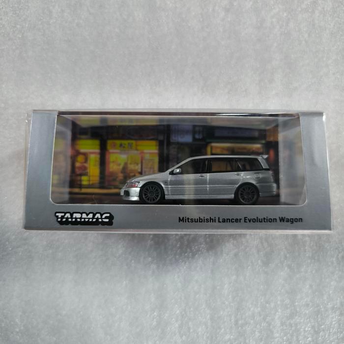 TARMAC WORKS MITSUBISHI LANCER EVOLUTION WAGON SILVER BEST