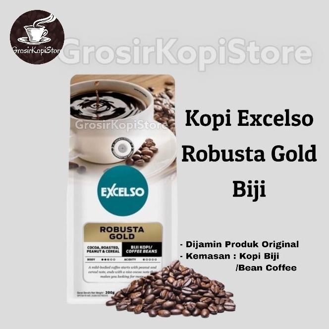 [SELNIC] kopi biji Robusta | kopi biji Excelso Robusta gold 200g- Coffee Bean Excelso