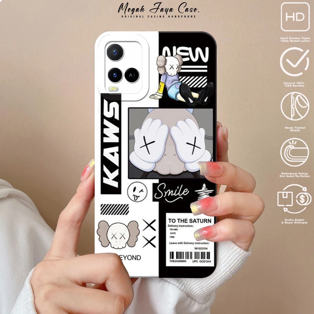 Case VIVO Y21 Y21S Y21T Y33S Y33T Y21A - Casing Hp VIVO Y21S Y21 Y21T Y21A Y33S Y33T  Motif AES - Si