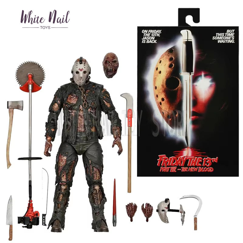 In Stock NECA Friday the 13th Part 7 (New Blood) Ultimate Jason Vorhees 7" Action Figure Horror Toys