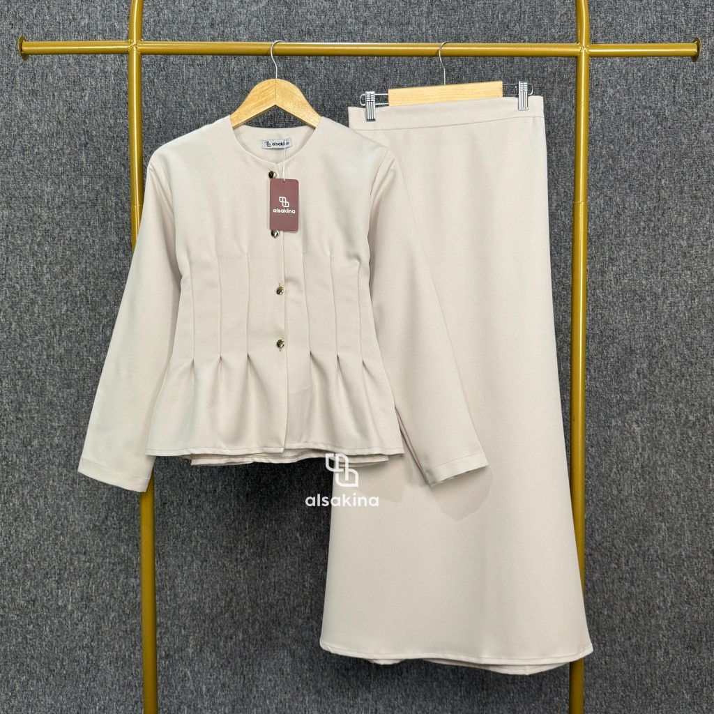 LAVONNE.STORE Kirana One Set Rok - Setelan Wanita - Setelan Kekinian - Setelan Rok Wanita - One Set 