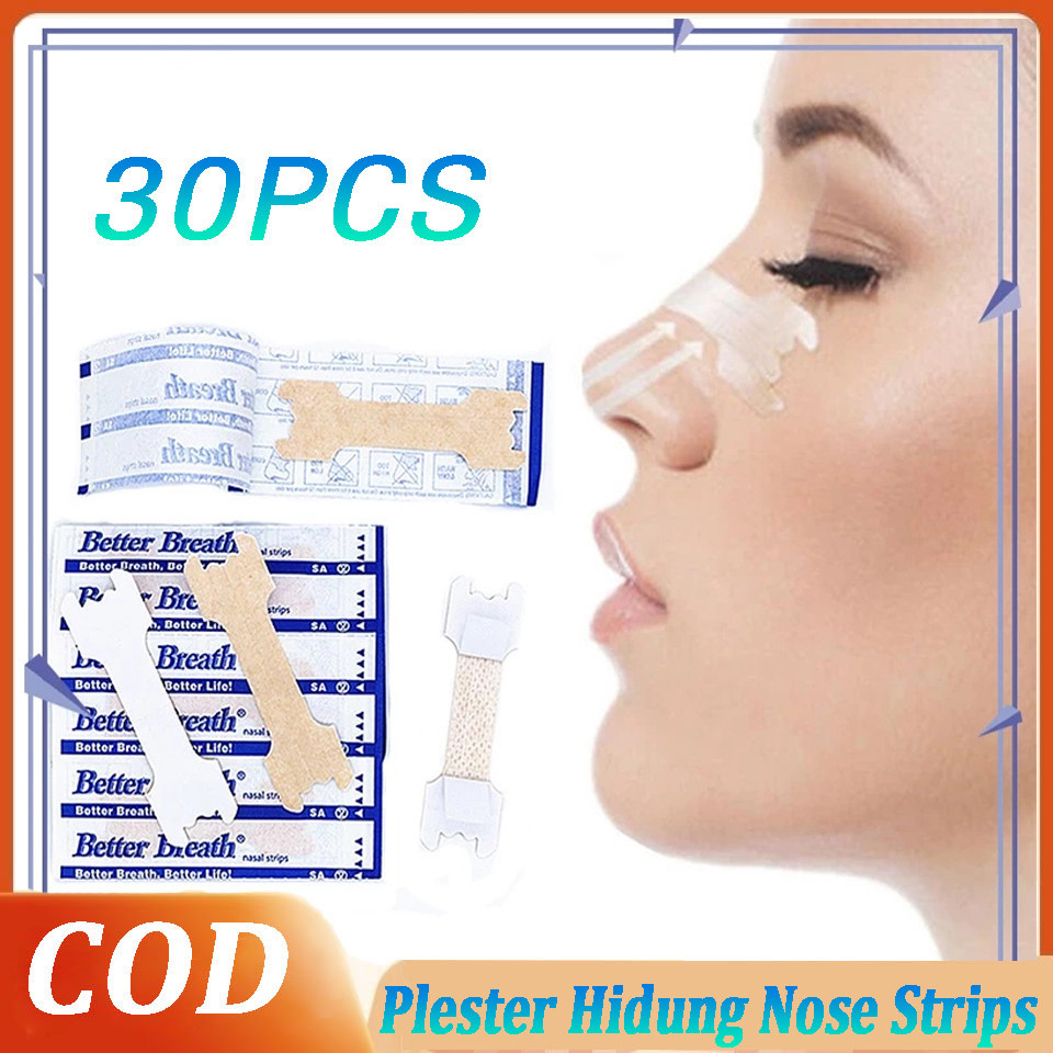 Isi 30 Plester Hidung Nose Strips Anti Dengkur Tempelan Hidung Tersumbat Nasal Strip Anti Mampet Hid