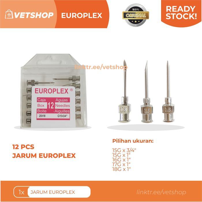 [ Promo ] || Jarum Europlex / Needle syringe europlex - 12 pcs - G15 x 3/4"