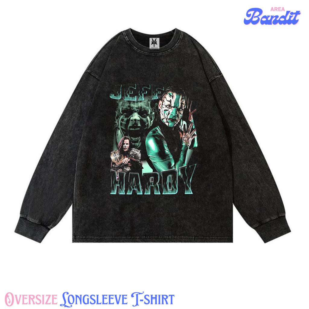 Bandit Area "jeff hardy" Oversize Longsleeve T-shirt Vintage tee