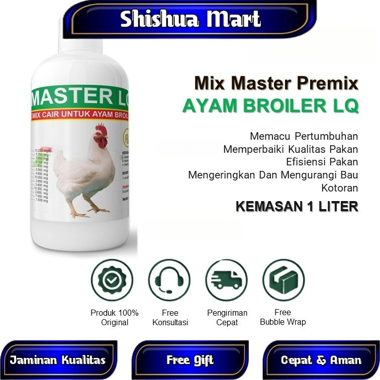 MIX MASTER LQ BROILER - Premix Cair Untuk Broiler