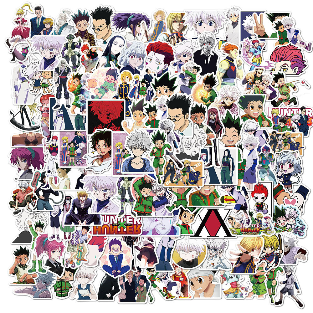 100PCS PCS Animation Full-time Hunter Graffiti Waterproof Sticker Suitcase Notebook Refrigerator Sta