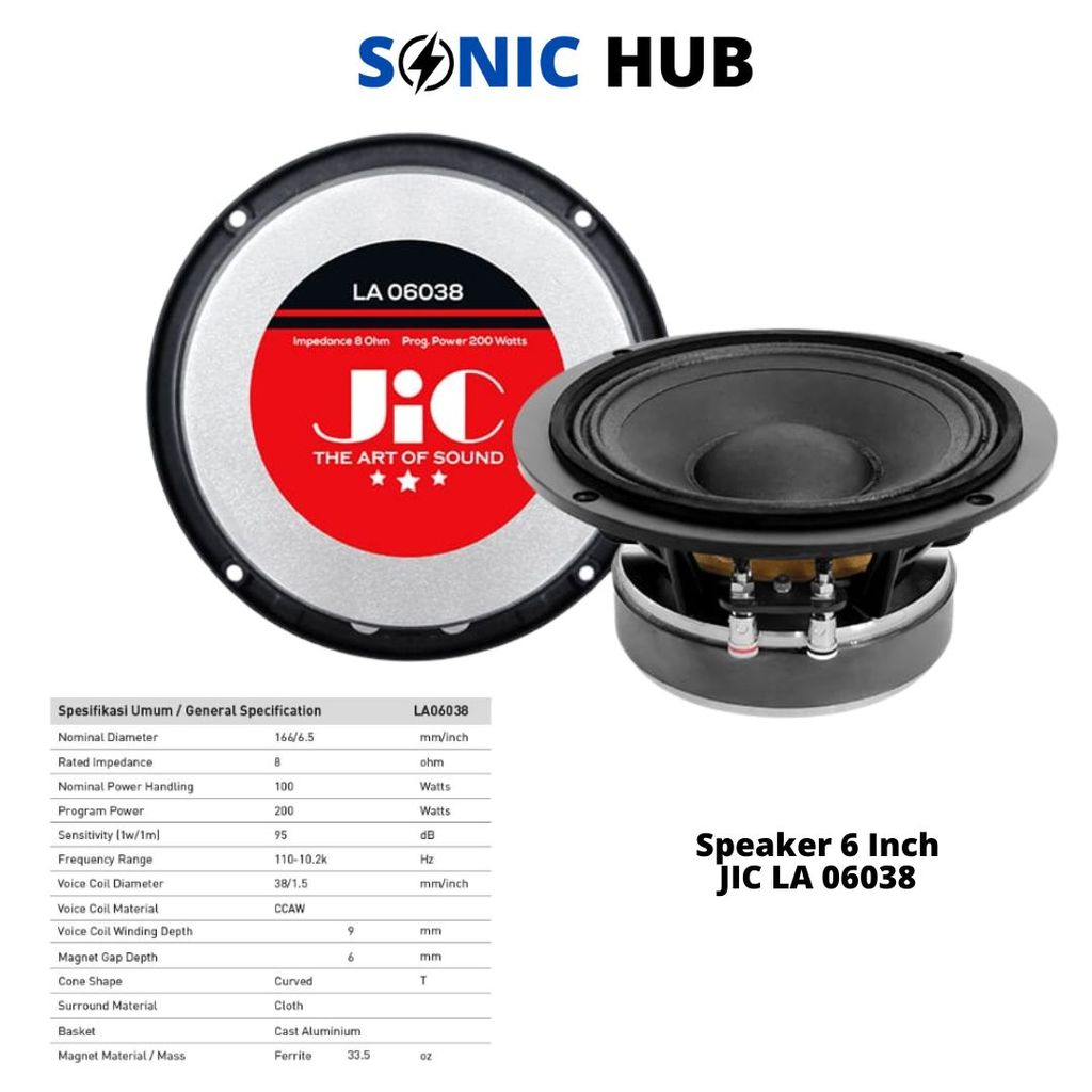 SPEAKER 6INCH JIC LA06038 PACKING BUBBLEWRAP