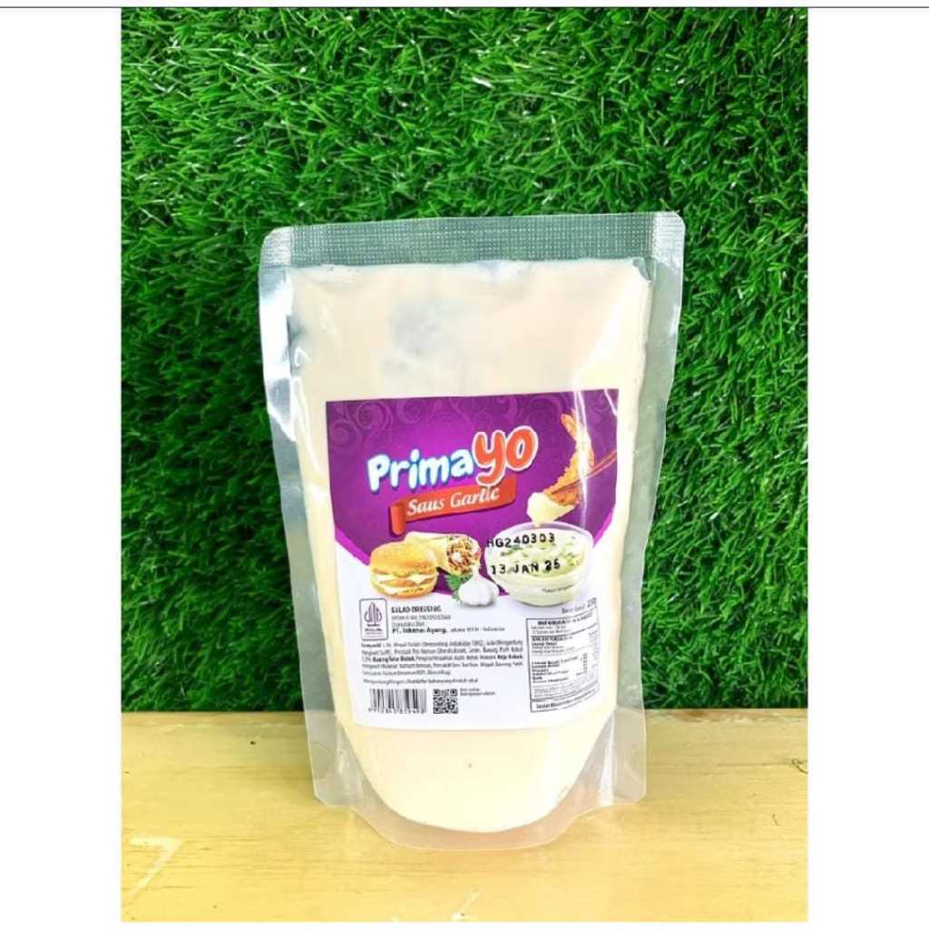 Primayo Mayonaise Saus Garlic / Garlic Sauce 500gr | Primayo Sauce garlic 250gr