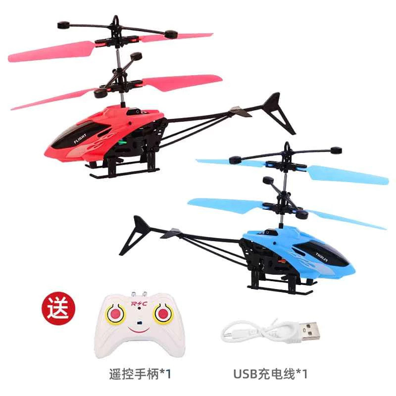 Mainan Anak Helikopter Remote Control Dan Sensor Tangan Mainan Helikopter Terbang Charger RC Origina