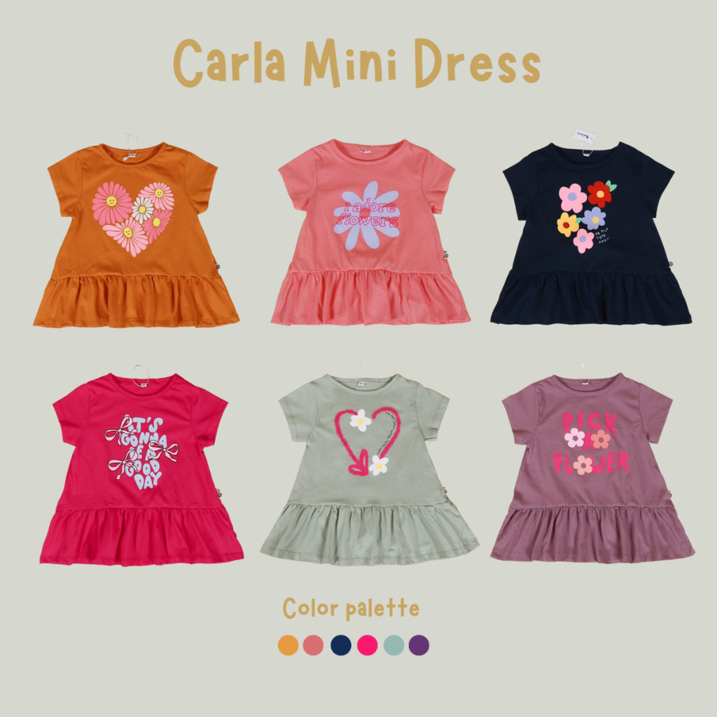 OWLAKIDZ - CARLA MINI DRESS - Dress anak perempuan - baju anak cewek