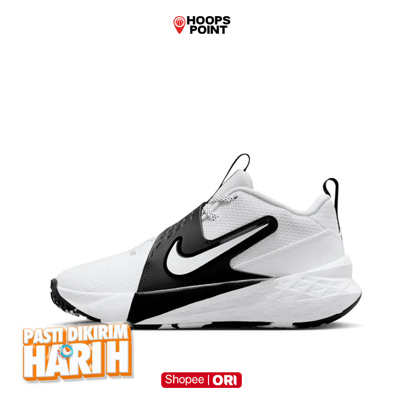 HOOPS POINT Sepatu Basket Anak Nike Team Hustle D 12 (Gs) White Original Hf6279-101