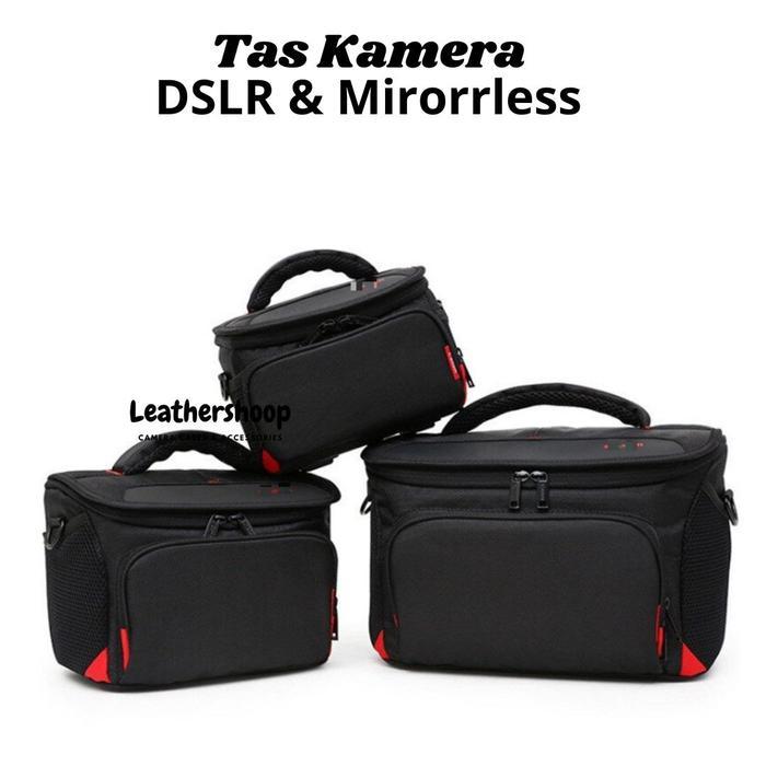[RANGGA MART] Tas Kamera for Canon Mirorrless dan DSLR Hitam - Kecil
