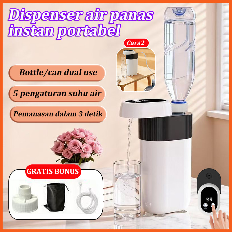 Dispenser Air Panas Dingin Portable Dispenser Mini Air Panas Desktop 5 Tingkat Suhu Keluarkan Air Pa