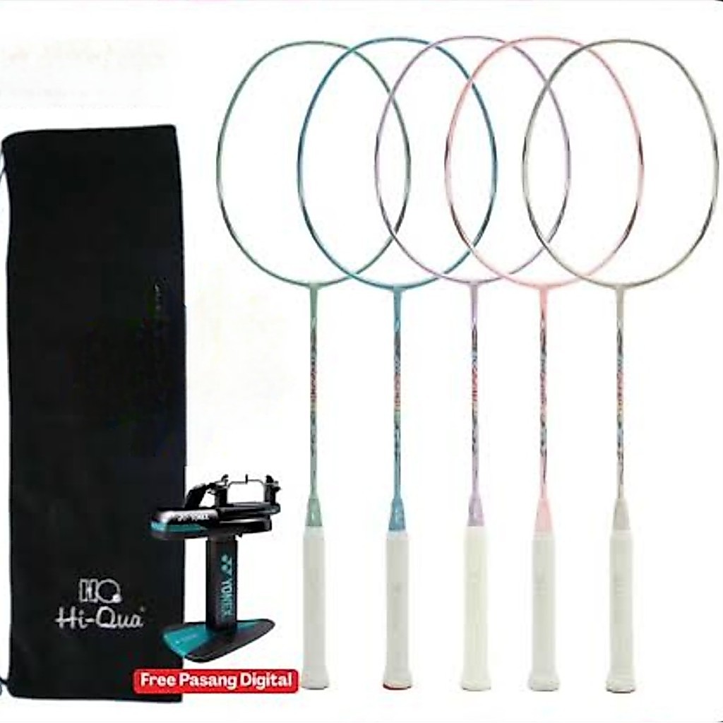 Raket Badminton HIQUA ACCURATE SLIM 55 66 77 88 99 Raket Bulu Tangkis ORI HIQUA