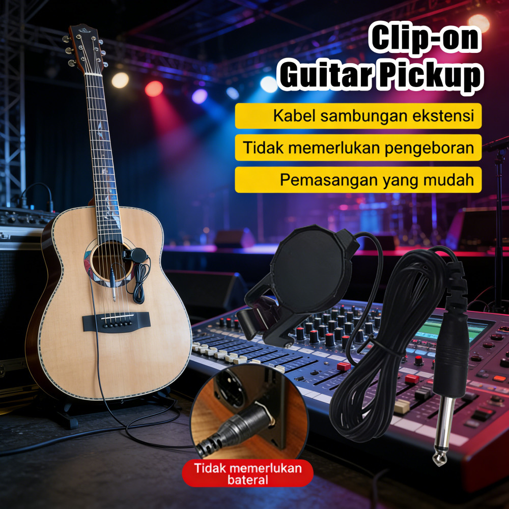 Clip-on Pick Up spul Akustik pickup gitar tempel gitar spul akustik