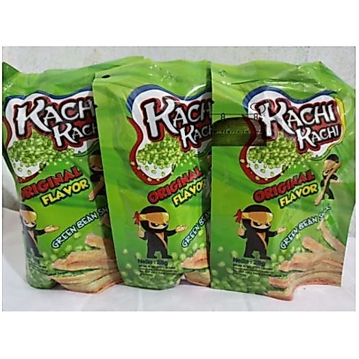 Ciki Snack KACHI-KACHI Rasa Kacang Hijau Pack Isi 10 pc