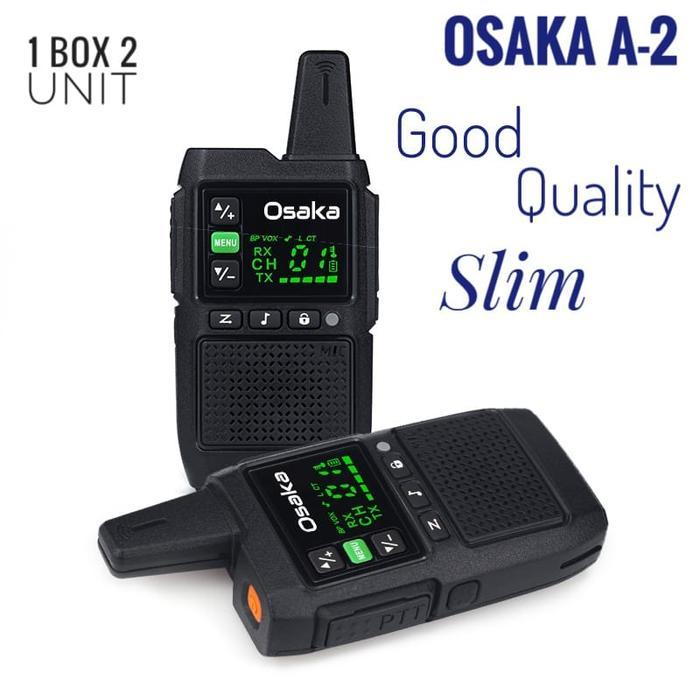 HT OSAKA A1  MINI / WALKIE TALKIE jarak jauh anti air garansi - ht osaka A-2