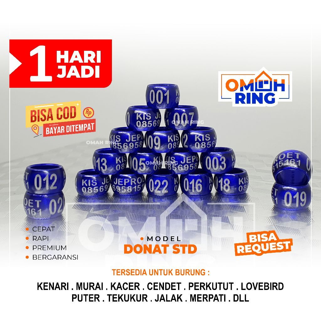 TOFA.ID OMAH RING | Model Donat Laser Standart lebih Awet | Merpati/Kenari/Perkutut/Puter/Murai Batu