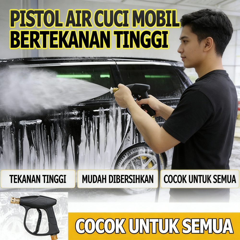 Washer Gun Cleaner Nozzle M22 Tembakan Penyemprotan Drat Alat M14 Selang Adaptor Quick Release Ke