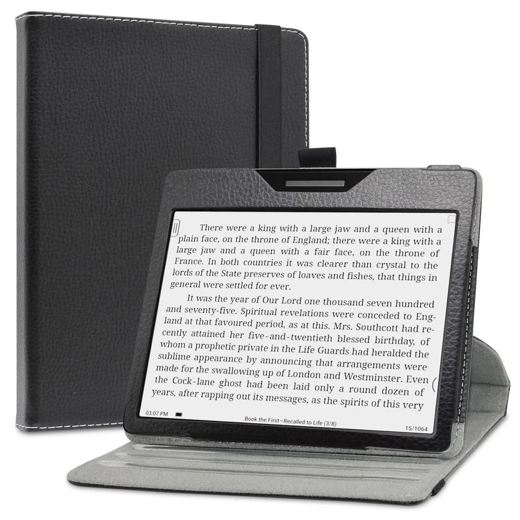360 Degree Rotary Rotating PU Leather Cover For  BOOX Page/Onyx Boox Leaf2/Onyx Boox Leaf3/Onyx Boox