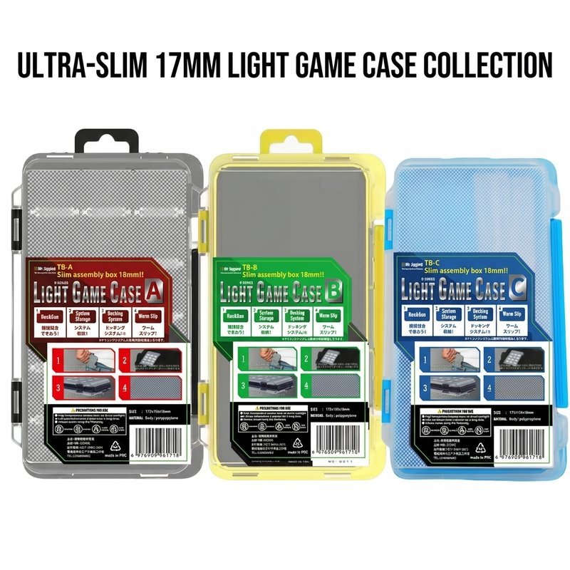 Bok Umpan Casting Two Sided Plastic Waterproof Lure Case Box Lure Kotak Perkakas Pancing Jig Box Egi