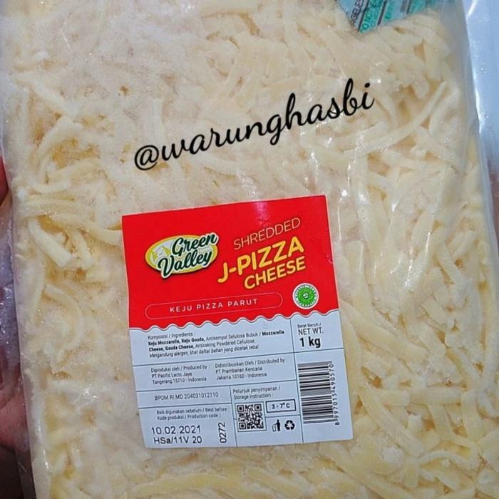 Mozarella Cheese Shredded Green Valley 1kg