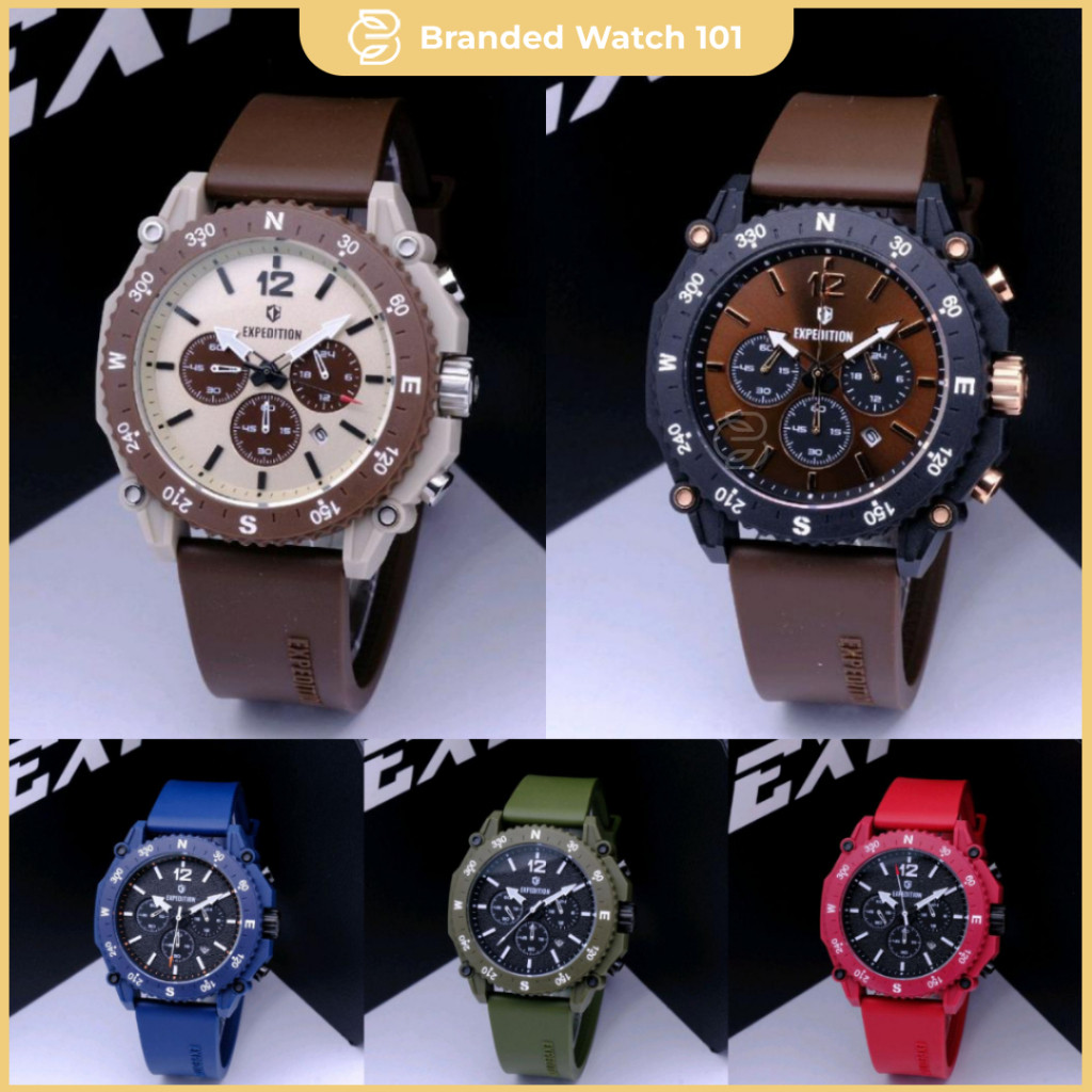 GARANSI ORIGINAL Jam Tangan Pria Expedition EXP 3009 / EXP3009 / E 3009 / E3009 / 3009 Garansi Resmi