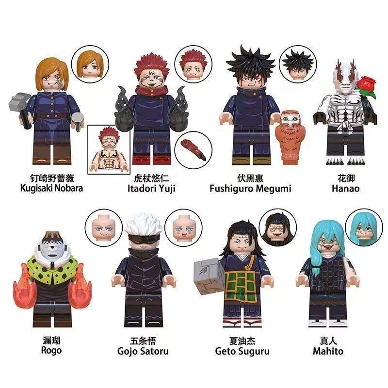 WM6139 FD607 FD609  Jujutsu Kaisen blocs de construction Mini figurine d'action Itadori Yuji Gojo Sa