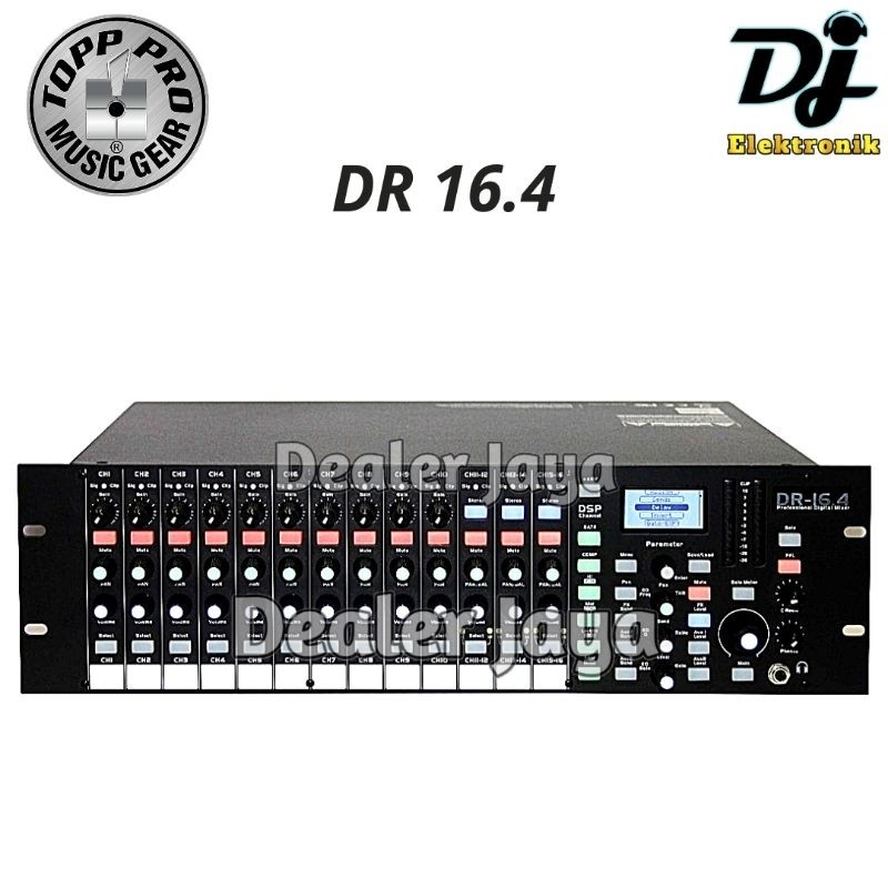Ready Stok - Mixer Digital  Rack Topp Pro DR 16.4 / DR16.4 - (Toppro , Top Pro) - Original