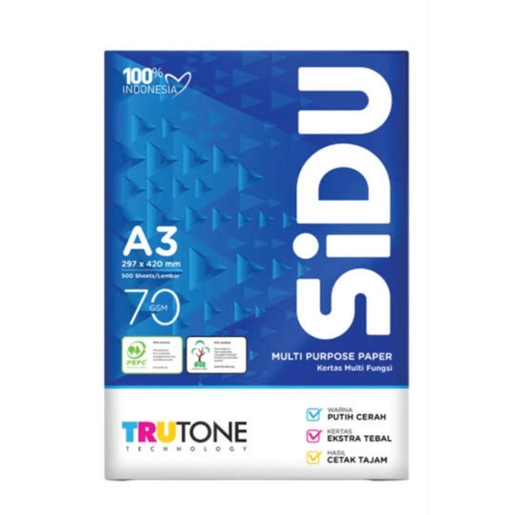 Kertas HVS  SIDU A3 70gsm 500 lembar