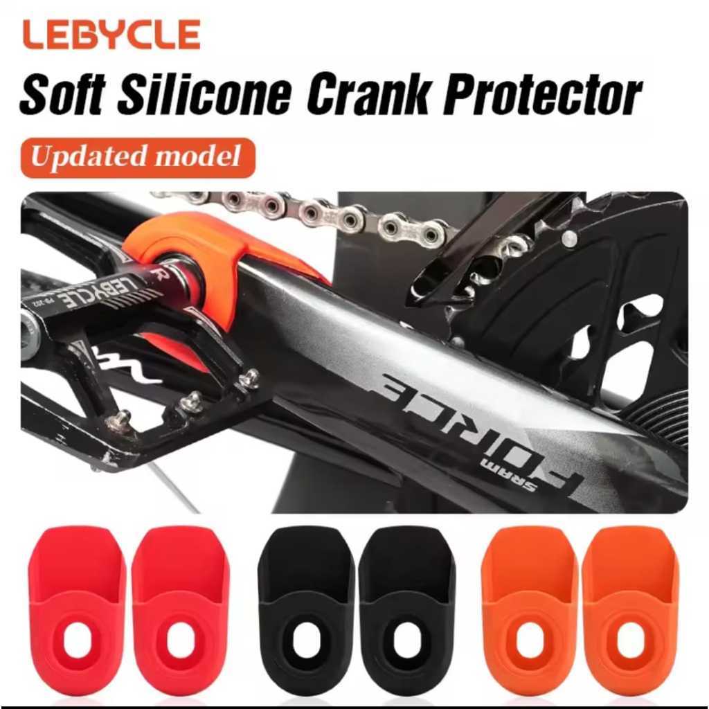 Foto Lebycle Crank Guard Protector Cover Pelindung Crank Arm Protektor Silikon sepasang