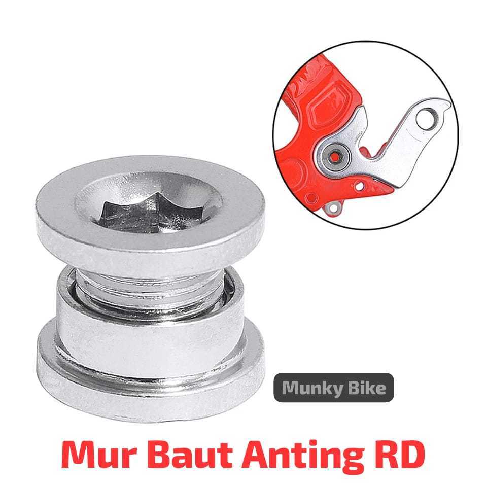 Foto Mur Baut Anting Rear End Hanger Gantungan Drop Out RD Rear Derailure Bolt Nut
