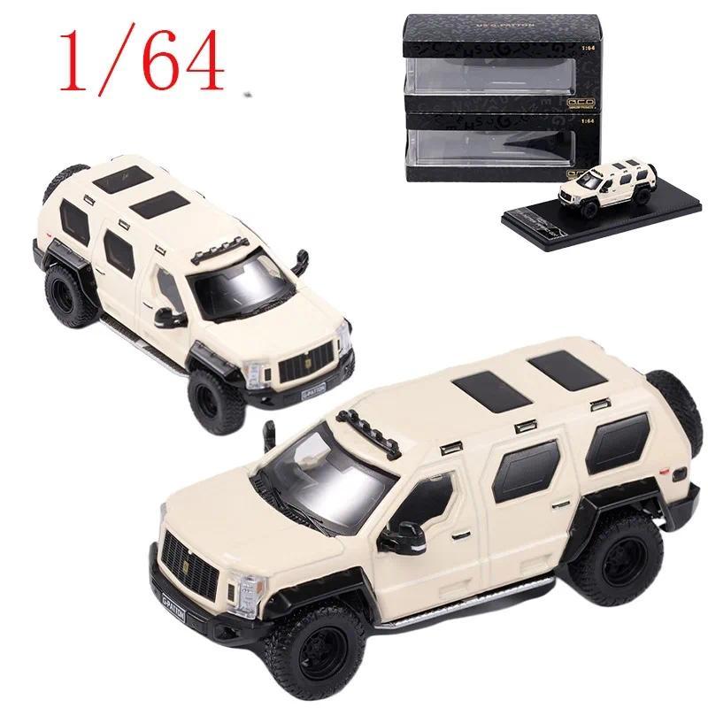 GCD Diecast 1/64 Scale US G.PATTON Rhino GX Front Wheel Steering+Rear Shock Absorbers Alloy Car Mode
