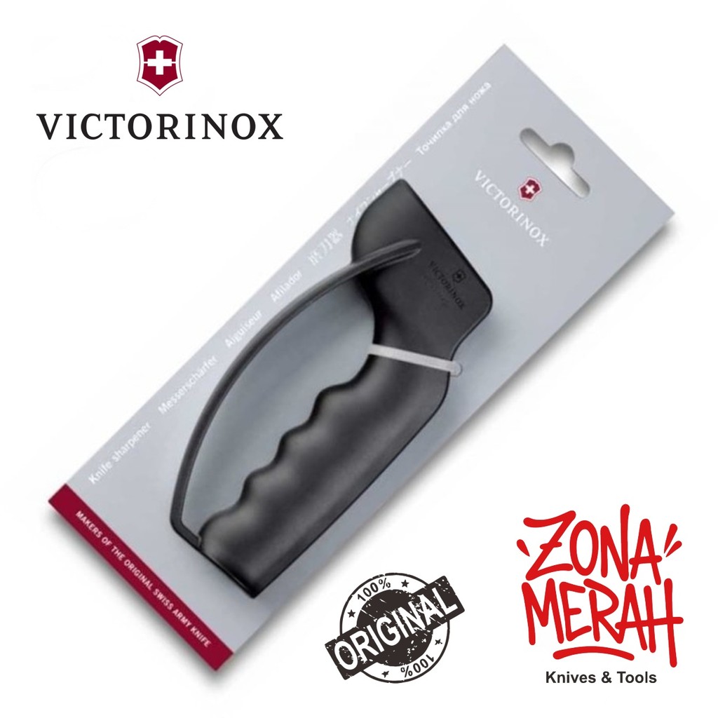 Pengasah pisau sharpener victorinox sharpy large original swiss kode 7.8715