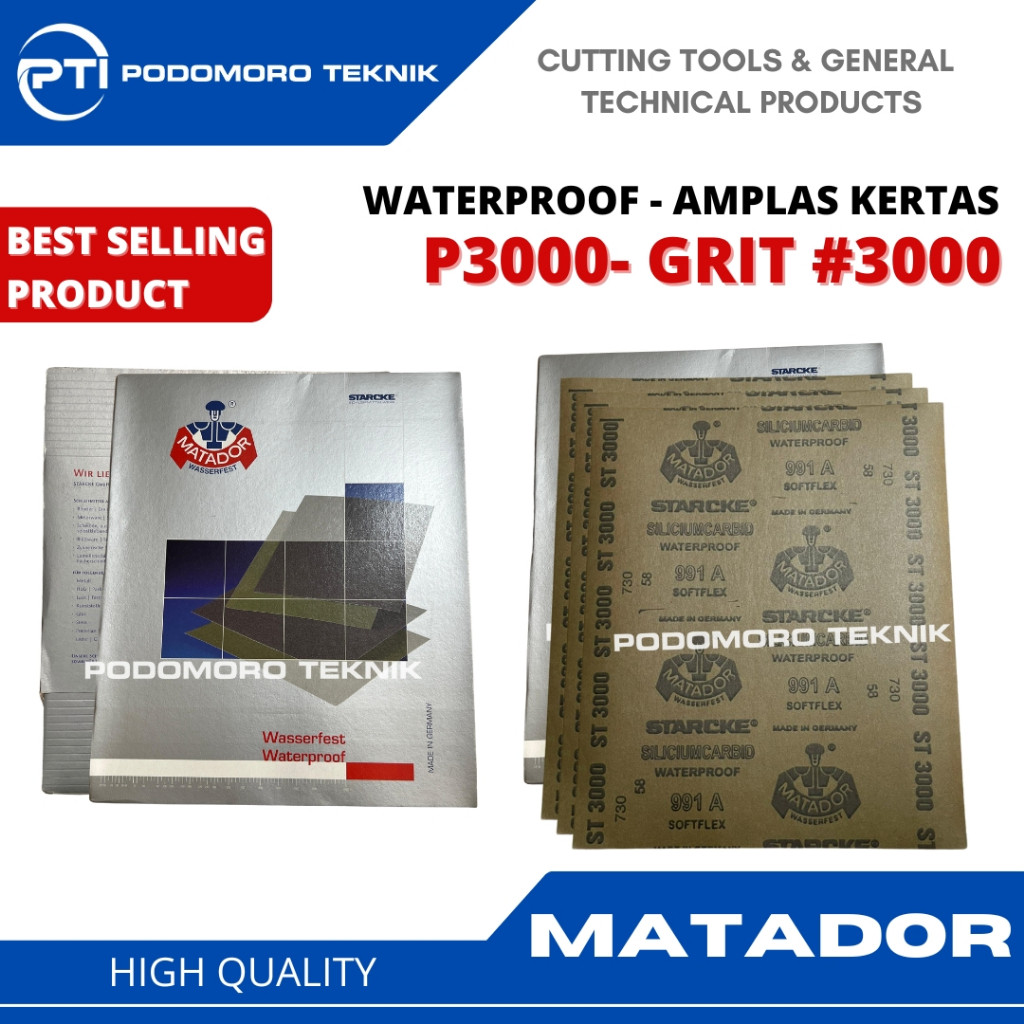 Amplas MATADOR 991A P3000 / Grit #3000 Amplas Kertas Matador Germany