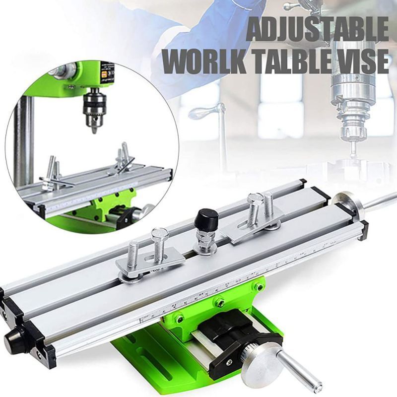 Mini Mesin Milling Wakil Presisi Meja Bor CNC Adjustable Baja Paduan