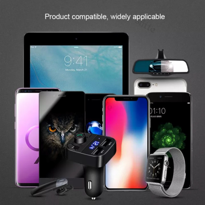 SR Car charger Player FM MD 01 MP3 Bluetooth Transmitter wireless Modulator LED MD01