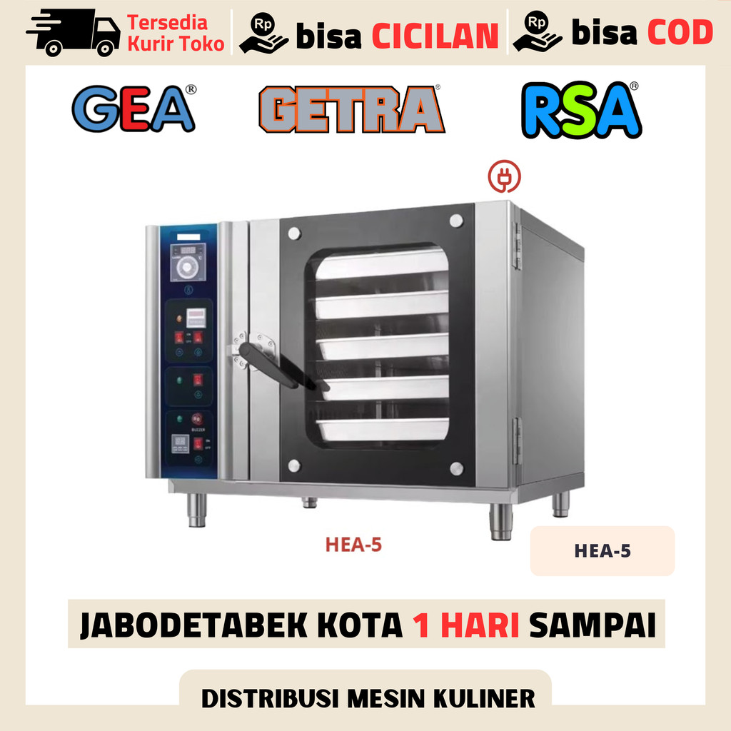 GETRA HEA-5 Oven Konveksi Listrik 5 Tray Commercial Convection Oven