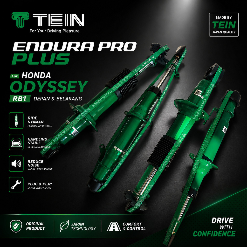 TEIN [Endurapro Plus Kit] Shockbreaker Original - Honda Odyssey RB1 / RB2 / RB3 (Depan Belakang)Tein