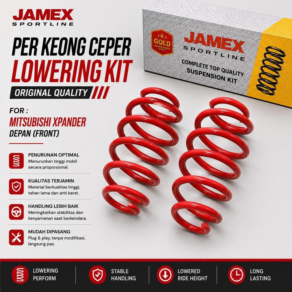 Jamex Original Depan Per Keong Ceper / Per lowering kit Mitsubishi Xpander