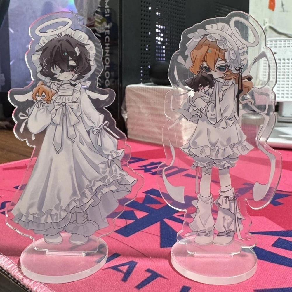 Bungou Stray Dogs Acrylic Stand Dazai Osamu Nakahara Chuuya Anime Figure Acrylic Desktop Decoration 