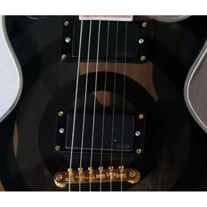 Electric Guitar, Ring Grain Veneer, Maple Inlaid Fingerboard