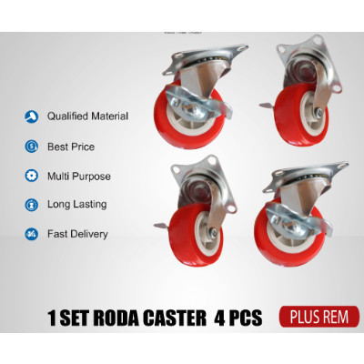 PROMO Roda caster Aksesoris Booth Portable