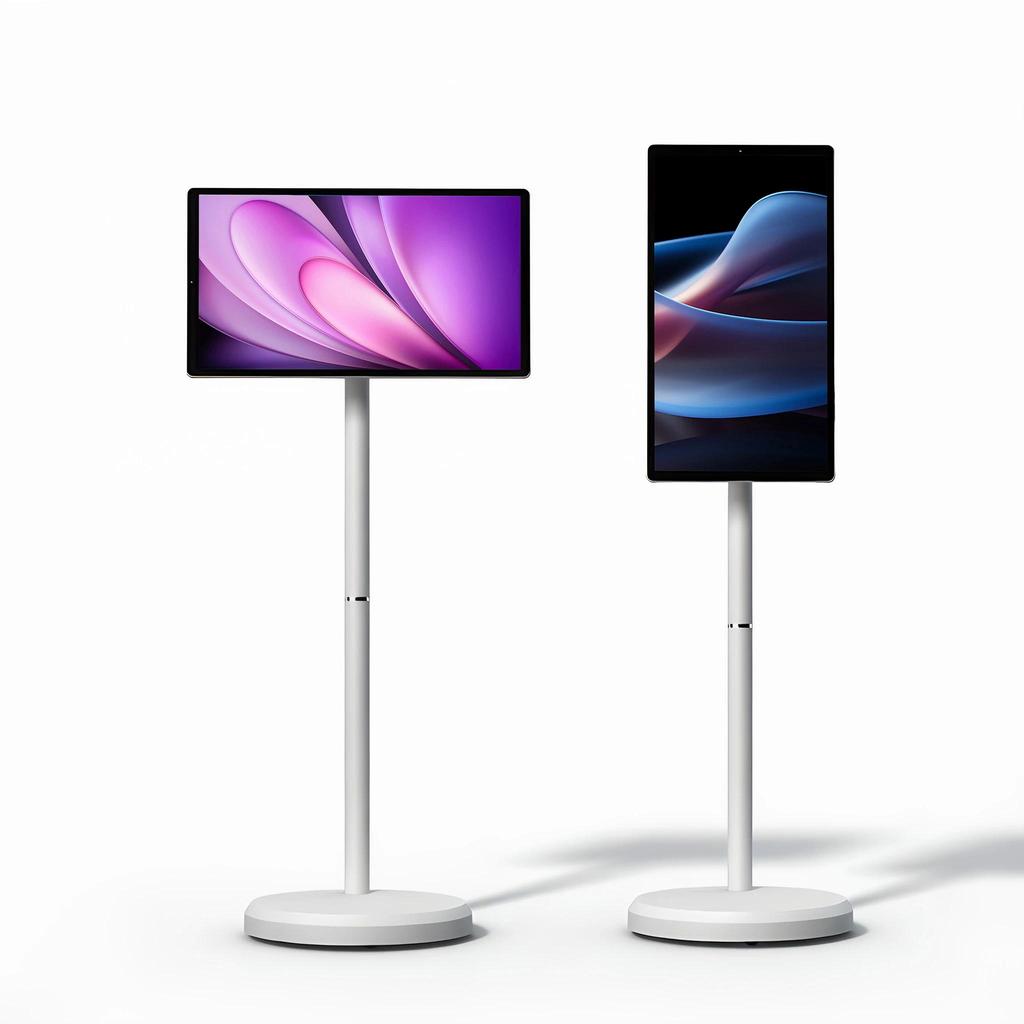 Hot Sales Movable Tablet Pc Smart Tv With Stand Android 15 Digital Displays 21.5 Inch Mobile Portabl