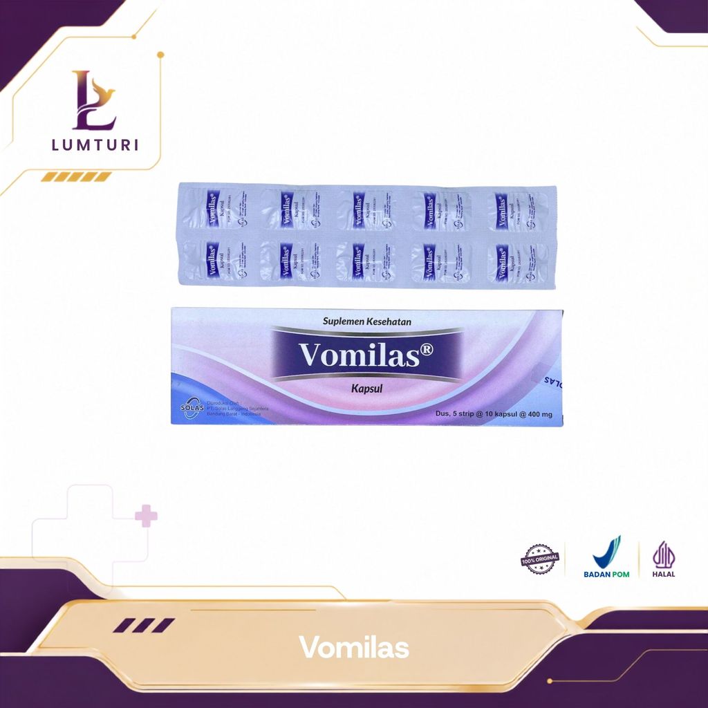 Vomilas Strip Isi 10 Tablet Vitamin Suplemen