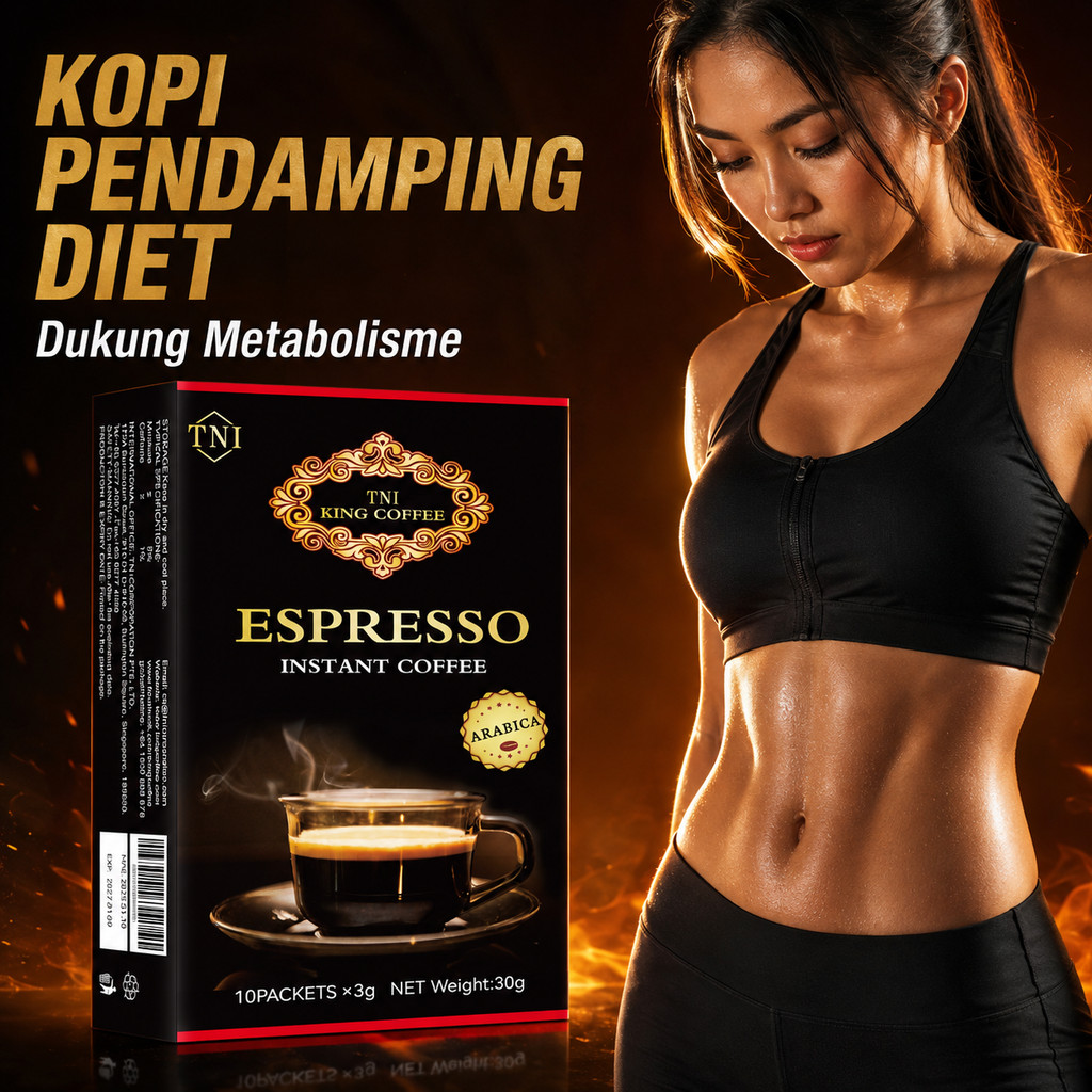 Turun 3-5kg dalam 7 Hari Coffee Kopi Diet Enzim Pelangsing Tubuh Penghancur Lemak Instant Coffee Det
