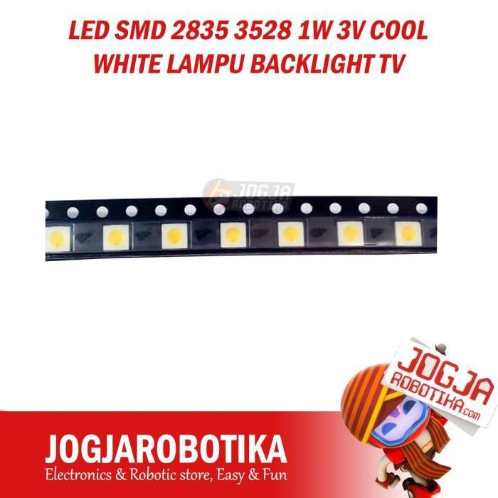 LED SMD 2835 3528 1W 3V COOL WHITE LAMPU BACKLIGHT