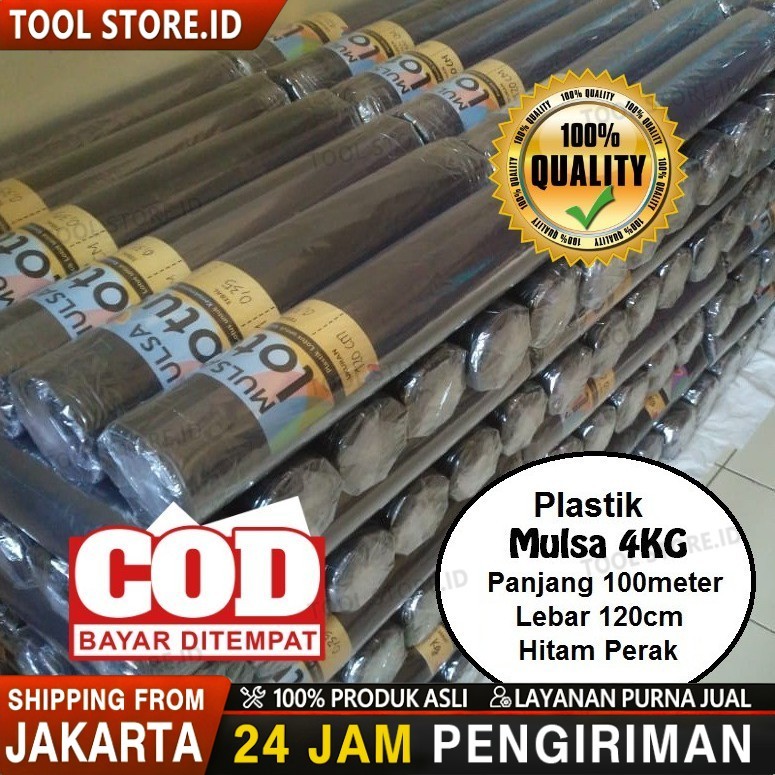 mulsa plastik mulsa pertanian 1 roll plastik hitam perak lebar 120 cm panjang 250 meter tanaman cabe
